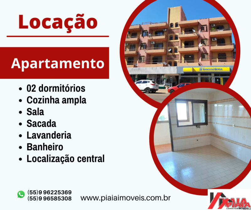 locado***APARTAMENTO- CENTRO DE PALMITINHO