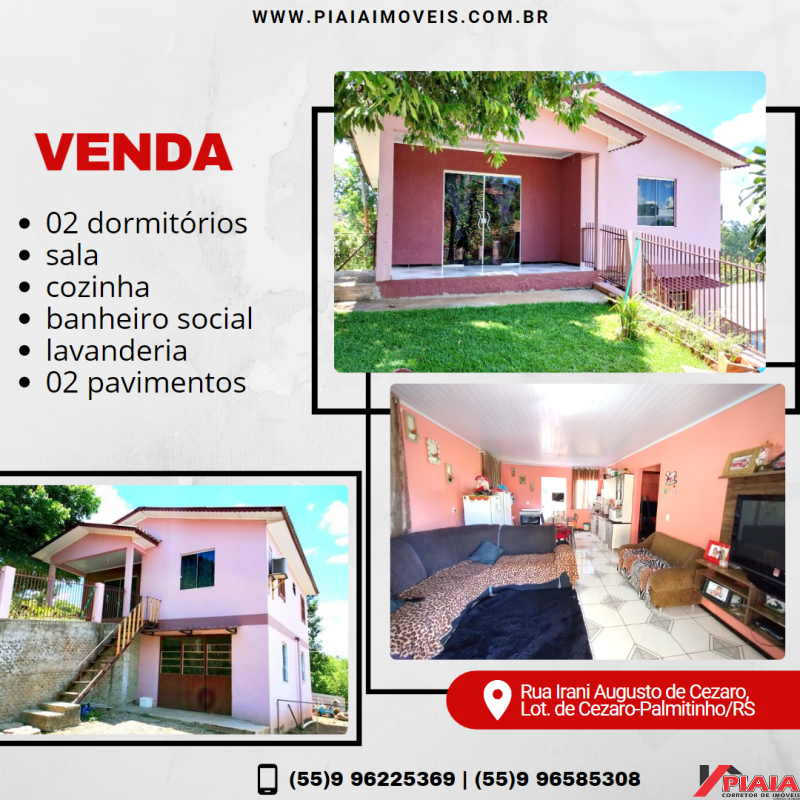 Casa 02 pavimentos - Loteamento de Cezaro