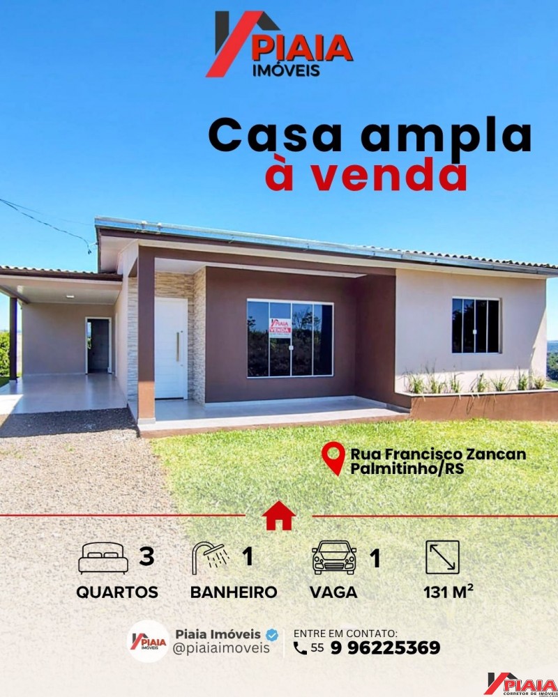 CASA 131m² / 3 QUARTOS 
